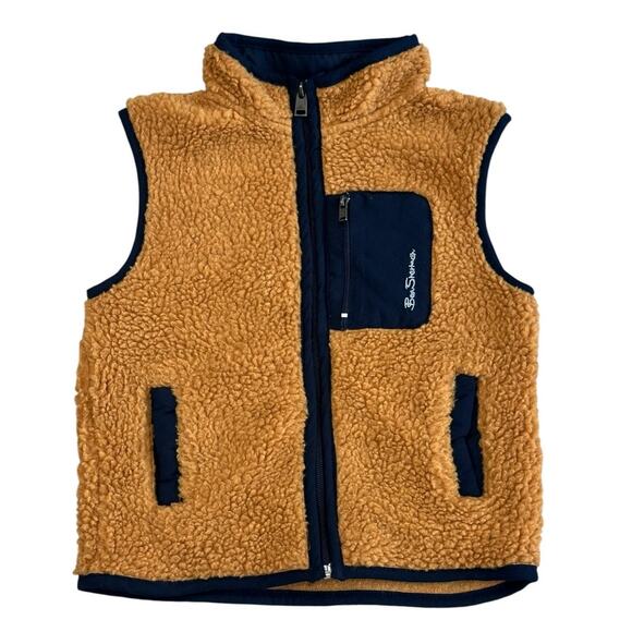 BEN SHERMAN Boys Fleece Zipper Vest Size 4T - Picture 1 of 6